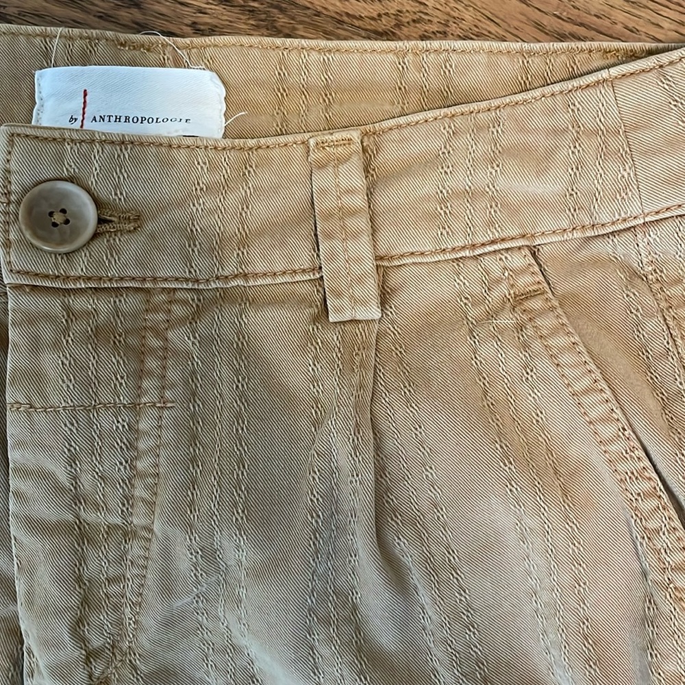 Patterned mustard color trouser